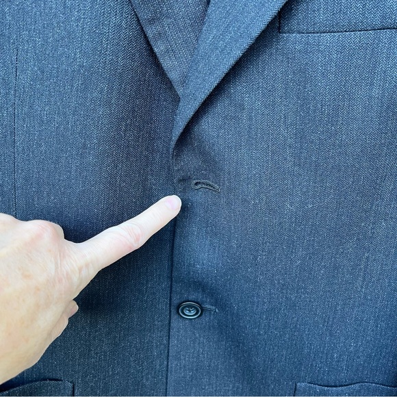 Banana Republic Men’s 100% Wool Blazer Sz 40R - Picture 15 of 16